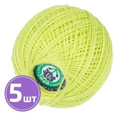 Пряжа ПНК им. Кирова Ирис (4702), ярко-салатовый, 5 шт. по 25 г