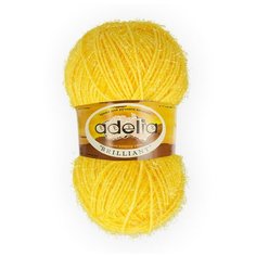 Пряжа Adelia BRILLIANT (03), жёлтый, 10 шт. по 50 г