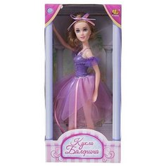 Кукла Балерина, 30 см, в фиолетовой юбке, 1 шт. A Btoys