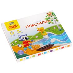Пластилин Мульти-Пульти Енот в сказке, 10 цветов, МП_41709 10 цв.