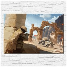 Картина по номерам на холсте игра Battlefield 1 - 11574 Г 60x40