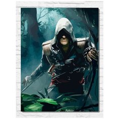 Картина по номерам на холсте игра Assassins Creed IV Черный Флаг - 11497 В 30x40