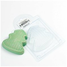 Елочка вязаная - формочка для мыла и шоколада из толстого пластика Any Molds