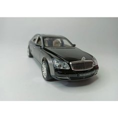 Коллекционная машинка игрушка металлическая Майбах 62S для мальчиков масштабная модель 1:24 золотистая Alexplay