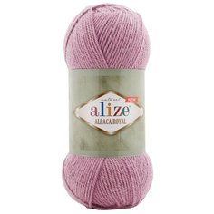 Пряжа Alize Alpaca Royal New, 30 % шерсть, 15 % альпака, 55 % акрил, 100 г, 250 м, 5 шт., 269 розовый