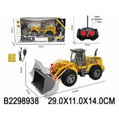 Машинка "Строительная спецтехника", на пульте радиоуправления, USB зарядное устройство, световые эффекты Shantou City Chenghai 2298938