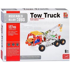 Конструктор металлический детский "Буксировочный трек" Oubaoloon 8004 (127 деталей)