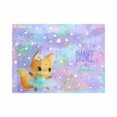 Папка-конверт на кнопке А5, 240 х 170 мм, 180 мкм, горизонтальная, deVENTE Dance Fox(12 шт.)