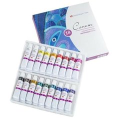 Завод художественных красок «Невская палитра» Краска акриловая в тубе, набор 18 цветов х 10 мл, ЗХК "Сонет", художественная, 28412023