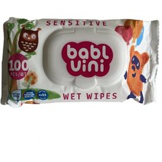 Влажные салфетки детские Bubl uini SENSITIVE 100шт W&W