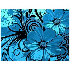 Картина по номерам на холсте Цветы (узор, паттерн , мандала) - 8331 Г 30x40