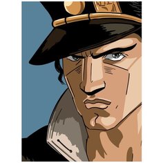 Картина по номерам на холсте Аниме JOJO (Джованна, Джотаро, ДжоДжо) - 8939 В 30x40