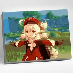 Картина по номерам 30 х 40 см "Геншин" "Кли" 20 цветов Molly