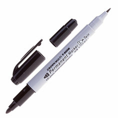 Crown Маркер перманентный двухсторонний Crown Multi Marker Twin черный, 2мм/1мм