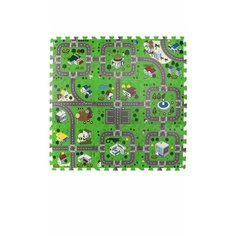 Пол мягкий Дорога ЭВА 30x30 см 9 деталей ковер