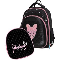 Ранец для девочки Forst "F-Complex", Royal Style, в комплекте со сменой передней панелью, 39х28х18 см (FT-RY-040103)