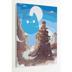 Картина по номерам на стену "Аниме Хаяо Миядзаки Герои Тоторо " Раскрасим сами