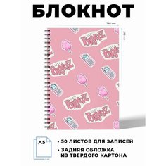 Блокнот А5 куклы Братц Art & Craft
