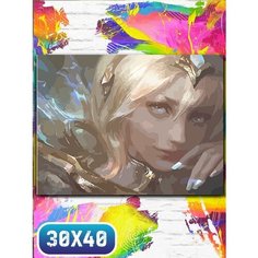 Картина по номерам на холсте видеоигры league of legends - 12182 30х40