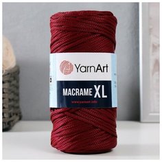 Пряжа "Macrame XL" 100% полиэстер 130м/250г (145 бордовый) Yarn Art