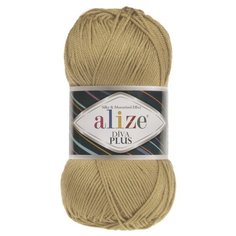 Пряжа Alize Diva Plus, 100 % акрил, 100 г, 220 м, 5 шт., 298 карамель
