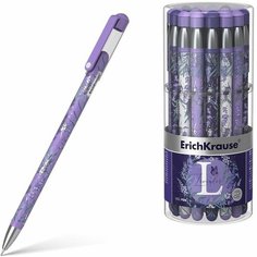Ручка гелевая ErichKrause Lavender Stick, цвет чернил черный (в тубусе по 24 шт.)