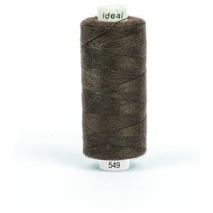 Нитки бытовые IDEAL, толщина 40/2, полиэстер 100%, 366м, цвет 549 коричневый