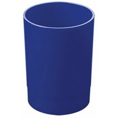 Подставка-стакан для пишущих принадлежностей "Лидер", круглая, синяя Стамм