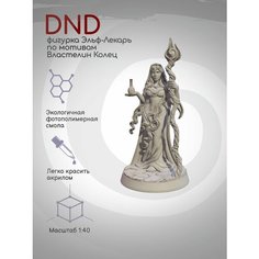 DnD Фигурка миниатюра Эльф Лекарь по мотивам Властелина Колец Нет бренда