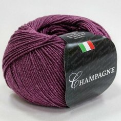 Пряжа SEAM Шампань (Сеам), сливовый - 860, 75% экстра мериносовая шерсть, 25% шелк, 2 мотка, 50 г, 165 м.