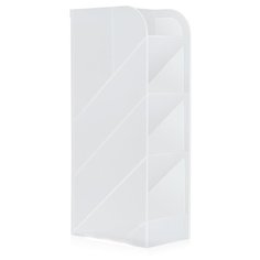 Подставка Deli 8932White 5отд. для письменных принадлежностей 205х59х93мм белый/прозрачный полипропилен (12 шт. в упаковке)