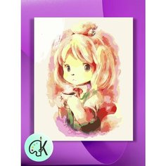 Картина по номерам на холсте Animal Crossing, 40 х 50 см КУЛЬТУРА ЦВЕТА