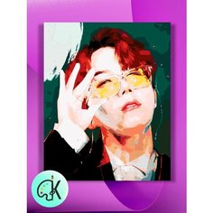 Картина по номерам на холсте BTS J-Hope Арт, 40 х 50 см КУЛЬТУРА ЦВЕТА