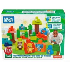 Конструктор для малышей Блоки Лесные друзья Fisher-Price Mattel Mega Bloks 70 шт