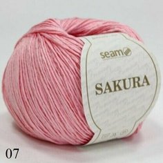 Пряжа Seam Sakura Сеам Сакура, 100% вискоза, 50 г, 175 м, 1 моток.