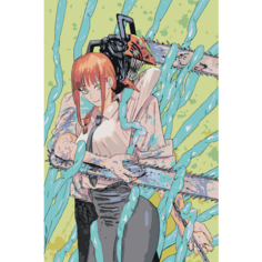 Картина по номерам Человек-Бензопила на стену Палитра забав