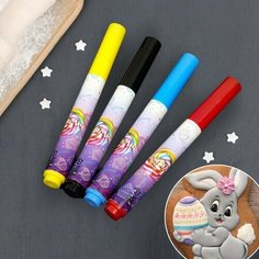 Набор фломастеров с пищевыми красителями 4 цвета КондиМир