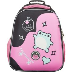 Ранец №1School Basic Froggy, 2 отд, эргоном. спинка