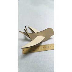 Деревянная заготовка для рукоделия, декорирования, творчества, декупажа. Птичка. Набор 3 шт Нет бренда