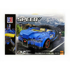 Конструктор SPEED 2в1: Машинка Bugatti Veyron(инерционная) или Робот Трансформер Great Friend