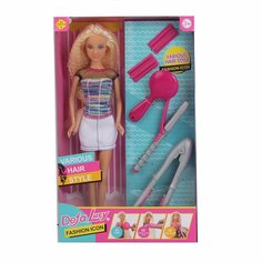 Кукла DEFA Lucy "Стилист по причёскам" (29 см, аксесс, белый)