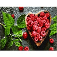 Картина по номерам Мята с малиной 40х50 см АртТойс