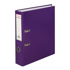 Папка с арочным механизмом Brauberg (80мм, А4, картон ламинированный) фиолетовая (222073), 20шт.