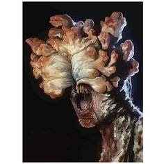 Картина по номерам на холсте The Last of Us 2 зомби щелкун - 2 30X40