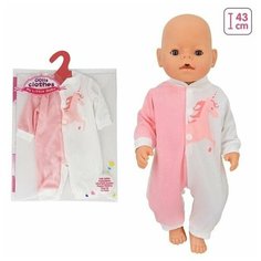 Одежда для пупса Единорог комбинезон Нет бренда