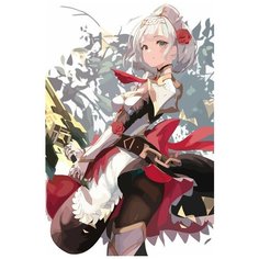Картина по номерам на холсте Игра Genshin Impact Ноэль - 7592 В 60x40