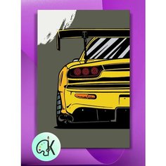 Картина по номерам на холсте Mazda RX7 Art, 40 х 60 см КУЛЬТУРА ЦВЕТА