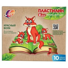 Пластилин 10 цветов Луч "Zoo", 150г, со стеком (29С 1721-08), 20 уп.