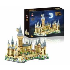 Конструктор 3D, из миниблоков, Хогвартс, интерьерный, 1540 деталей Нет бренда