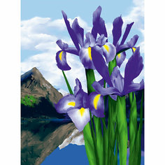 Набор для творчества Алмазная мозаика 30*40, см KiK i "Цветы весны" полная выкладка VA037